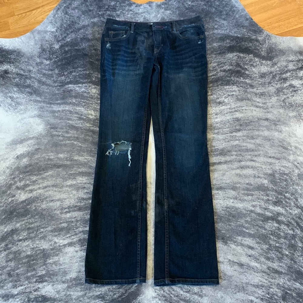 Cute ripped aero jeans bootcut size 3/4